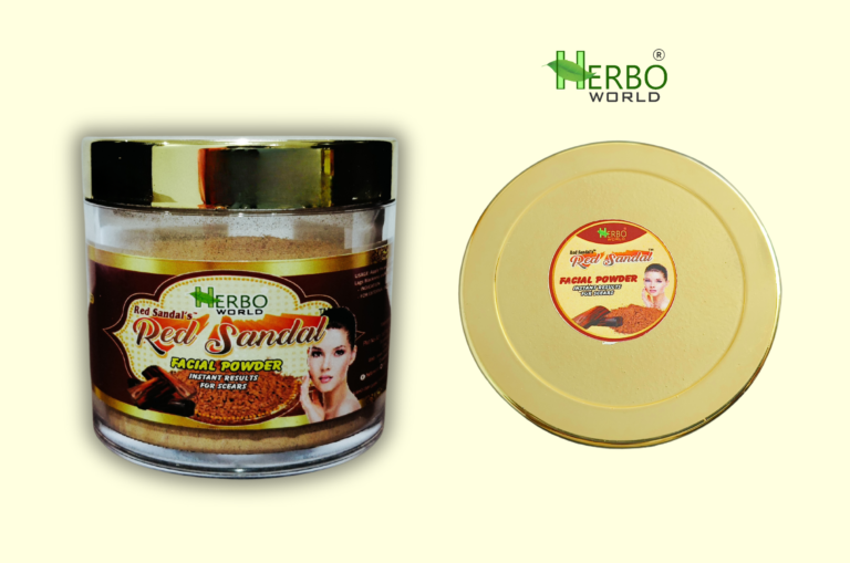 HerboWorld’s Red Sandal Powder Face Pack harnesses the power of centuries-old Ayurvedic remedies to deliver instant benefits to your skin. Enriched with the natural goodness of red sandalwood, turmeric, and other skin-loving ingredients, our face pack helps to purify pores, reduce blemishes, and enhance skin texture, leaving you with a fresh, glowing complexion.