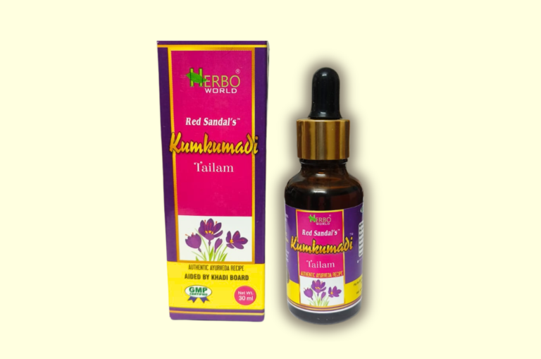 HerboWorld’s Kunkumadi Thailam Saffron Face Serum is a symbol of indulgence and efficacy, harnessing the power of saffron, known as the “golden spice,” to deliver transformative results to your skin. Enriched with antioxidants, vitamins, and minerals, our serum penetrates deep into the skin, providing intensive hydration and targeted care to address multiple skin concerns, including dullness, pigmentation, and signs of aging.